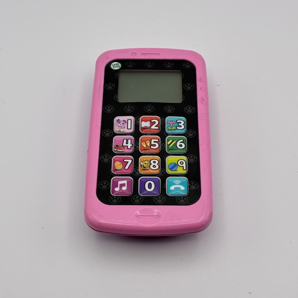 LeapFrog Chat and Count Smart Phone Pink Learning Toy Purple Back